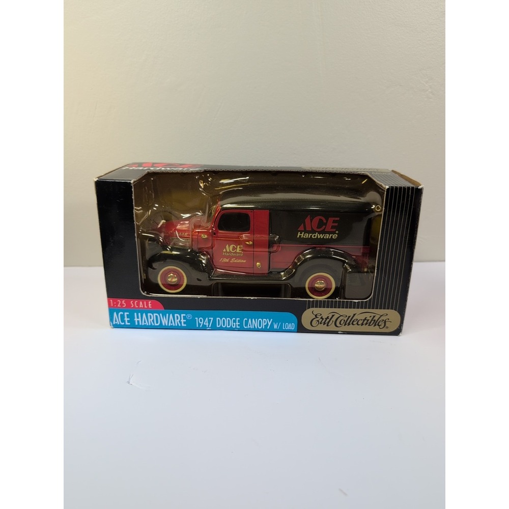 ERTL COLLECTIBLES‎ 'ACE HARDWARE' 1947 DODGE CANOPY W/ LOAD 1/25 DIE-CAST (NIB)
